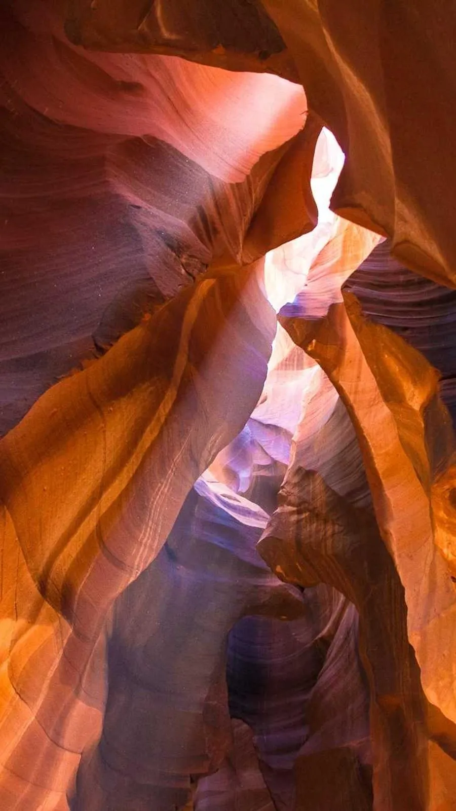 Curved sandstone canyon walls